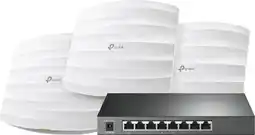 Coolblue TP-Link Omada EAP245 3-Pack + TP-Link Omada TL-SG2008P aanbieding