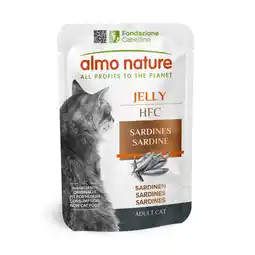 Zooplus Voordeelverpakking: 24x55g Almo Nature HFC Jelly Pouch Sardines Nat Kattenvoer aanbieding