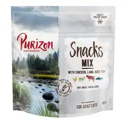 Zooplus 3 x 40 g Mix: Kip, Lam, Vis, Rund Purizon Kattenvoer aanbieding