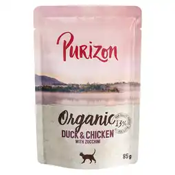 Zooplus 70 g / 85 g Purizon Pouches Organic: Eend & kip met courgette aanbieding