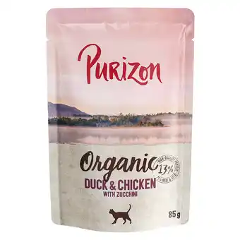 Zooplus 70 g / 85 g Purizon Pouches Organic: Eend & kip met courgette aanbieding