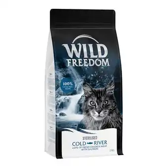 Zooplus 2kg Graanvrij Wild Freedom Kattenvoer - Adult Cold RiverSterilised - Zalm aanbieding
