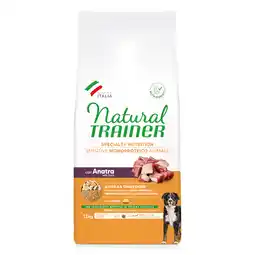 Zooplus 12kg Sensitive No Gluten Adult Medium/Maxi Eend Naturel Trainer aanbieding
