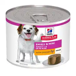 Zooplus 12 x 200 g Hill's Science Plan Adult Small & Mini Mousse kip hondenvoer nat aanbieding