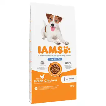 Zooplus 12kg Weight Control Kip IAMS Hondenvoer aanbieding