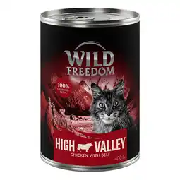 Zooplus 6 x 400 g Wild Freedom - High Valley - Rund & Kip aanbieding