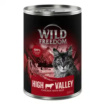Zooplus 6 x 400 g Wild Freedom - High Valley - Rund & Kip aanbieding