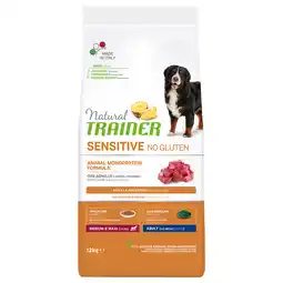 Zooplus 2 x 12 kg Trainer Natural Sensitive No Gluten Adult Med/Max Lamb hondenvoer droog aanbieding