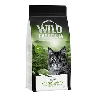 Zooplus 2kg Graanvrij Wild Freedom Kattenvoer - Adult Green Lands Sterilised - Lam aanbieding