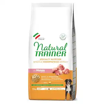Zooplus 12 kg Trainer Natural Sensitive No Gluten Adult Med/Max Pork hondenvoer droog aanbieding