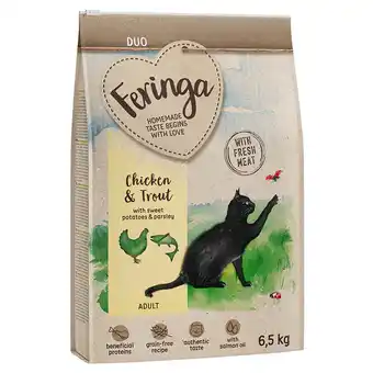 Zooplus 6,5kg Adult Classic Duo Kip met Forel Feringa Kattenvoer aanbieding