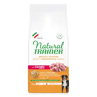 Zooplus Dubbelpak: 2x12kg Trainer Natural Sensitive Adult Medium/Maxi met konijn droog hondenvoer aanbieding