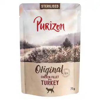Zooplus 70 g / 85 g Purizon Pouches Adult Sterilised Kipfilet met Kalkoen aanbieding
