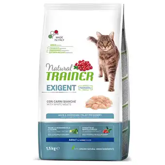 Zooplus 1,5kg met wit vlees Exigent Adult Natural Trainer droogvoer voor katten aanbieding