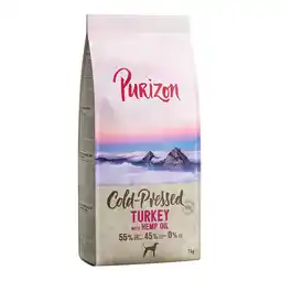 Zooplus 3 kg Purizon - Koudgeperste Kalkoen met Hennepolie aanbieding