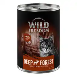 Zooplus 6 x 400 g Wild Freedom - Deep Forest - Wild & Kip aanbieding