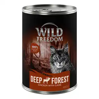 Zooplus 6 x 400 g Wild Freedom - Deep Forest - Wild & Kip aanbieding