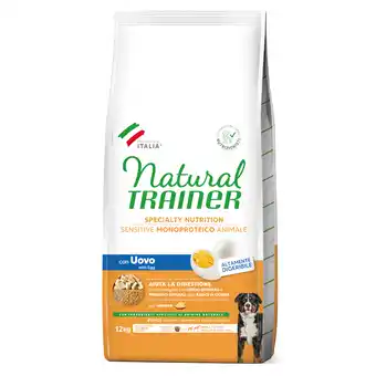 Zooplus Dubbelpak: 2x12kg Trainer Natural Sensitive Adult Medium/Maxi met ei hondenvoer droog aanbieding