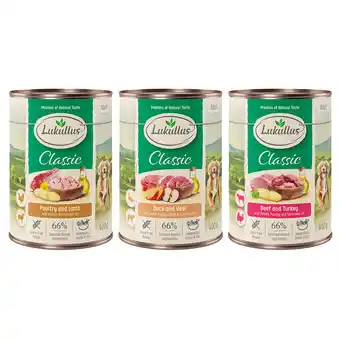 Zooplus 6 x 400 g Lukullus Organic Adult Mix 2 (graanvrij) aanbieding