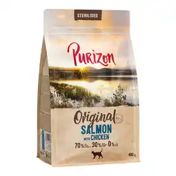 Zooplus 400g Purizon Kattenvoer Sterilised Adult Zalm met Kip aanbieding