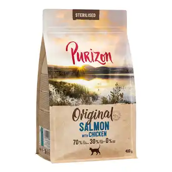 Zooplus 400g Purizon Kattenvoer Sterilised Adult Zalm met Kip aanbieding