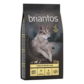 Zooplus 2 x 12 kg Briantos Graanvrij hondenvoer Adult Mobility Kip & Aardappel aanbieding
