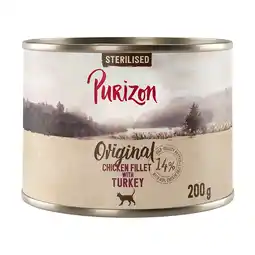 Zooplus 6 x 200g Purizon natvoer - Original Adult Sterilised graanvrij Kipfilet met Kalkoen aanbieding