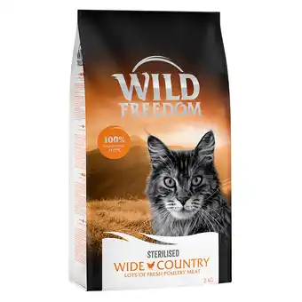 Zooplus 2kg Graanvrij Wild Freedom Kattenvoer - Wide Country Sterilised aanbieding