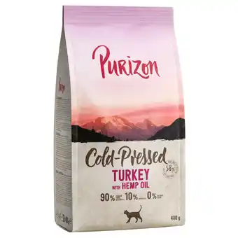 Zooplus 400g Purizon Kattenvoer Coldpressed Kalkoen met Hennepolie aanbieding