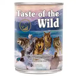 Zooplus 10% korting op Taste of the Wild honden natvoer – geselecteerde varianten - Wetlands 390 g aanbieding