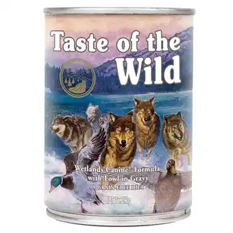 Zooplus 10% korting op Taste of the Wild honden natvoer – geselecteerde varianten - Wetlands 390 g aanbieding