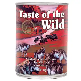 Zooplus 10% korting op Taste of the Wild honden natvoer – geselecteerde varianten - Southwest Canyon aanbieding