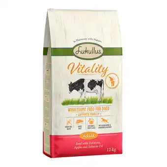 Zooplus 12 kg Lukullus Vitality Ondersteuning van de Mobiliteit: Rund (graanvrij) Honden Droogvoer aanbieding