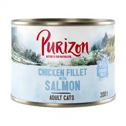 Zooplus 6 x 200g Purizon natvoer - Adult Kattenvoer Kipfilet met Zalm aanbieding