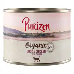 Zooplus 6 x 200g Purizon natvoer - Organic Eend en kip met courgette aanbieding