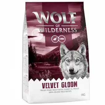 Zooplus 4kg Wolf of Wilderness - Velvet Gloom - Kalkoen & Forel aanbieding