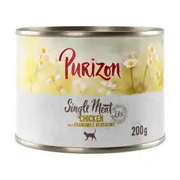 Zooplus 6 x 200g Purizon natvoer - Single Meat Kip met kamillebloemen aanbieding