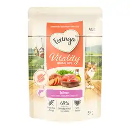 Zooplus 12 x 85g Feringa Vitality Anti-Hairball Zalm Katten Natvoer aanbieding