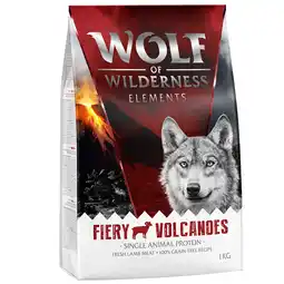 Zooplus 4kg Wolf of Wilderness - Fiery Volcanoes - met Lam aanbieding