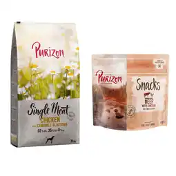 Zooplus 12 kg Purizon - Single Meat Adult Kip met Kamillebloemen en Pompoen aanbieding