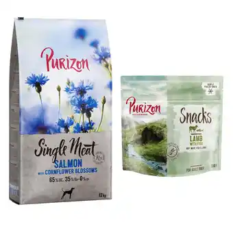 Zooplus 12 kg Purizon - Adult Single Meat: Zalm met Korenbloembloesem aanbieding