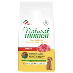 Zooplus 2kg Natural Trainer Dog Adult Small & Toy met rund droogvoer voor honden aanbieding