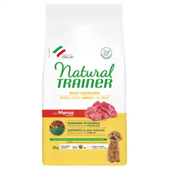 Zooplus 2kg Natural Trainer Dog Adult Small & Toy met rund droogvoer voor honden aanbieding