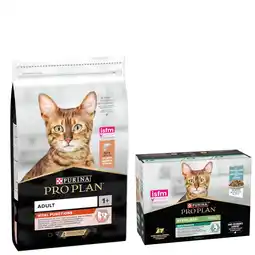 Zooplus 1,4 kg / 7 kg / 10 kg / 14 kg PURINA PRO PLAN + 10 x 85 g Sterilised Adult Maintenance gratis! aanbieding