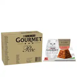 Zooplus 96 x 85 g Gourmet Perle natvoer + 4 x 57 g Revelations Fine Cuts natvoer gratis! aanbieding