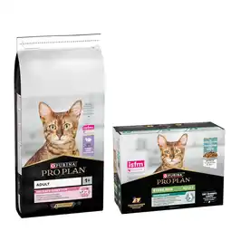 Zooplus 1,4 kg / 7 kg / 10 kg / 14 kg PURINA PRO PLAN + 10 x 85 g Sterilised Adult Maintenance gratis! aanbieding