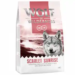 Zooplus 4kg Wolf of Wilderness - Scarlet Sunrise - Zalm & Tonijn aanbieding