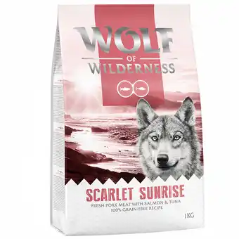 Zooplus 4kg Wolf of Wilderness - Scarlet Sunrise - Zalm & Tonijn aanbieding