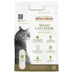Zooplus 15 % korting Almo Nature kattenbakvullling zachte textuur 2,27 kg en 4,54 kg aanbieding