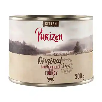 Zooplus 6 x 200g Purizon natvoer - Original Kitten graanvrij Kipfilet met Kalkoen aanbieding